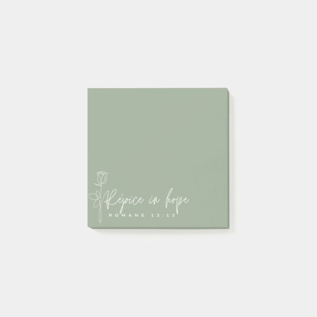 Rejoice in hope Post-it Notes (Framsida)