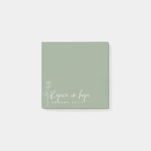 Rejoice in hope Post-it Notes Block