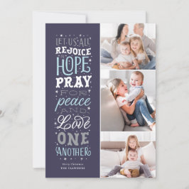 Rejoice in Hope Religiösa jul Photo Card Julkort