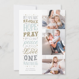 Rejoice in Hope Religiösa jul Photo Card Julkort