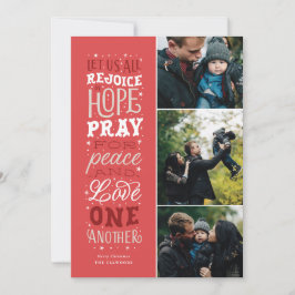 Rejoice in Hope Religiösa jul Photo Card Julkort