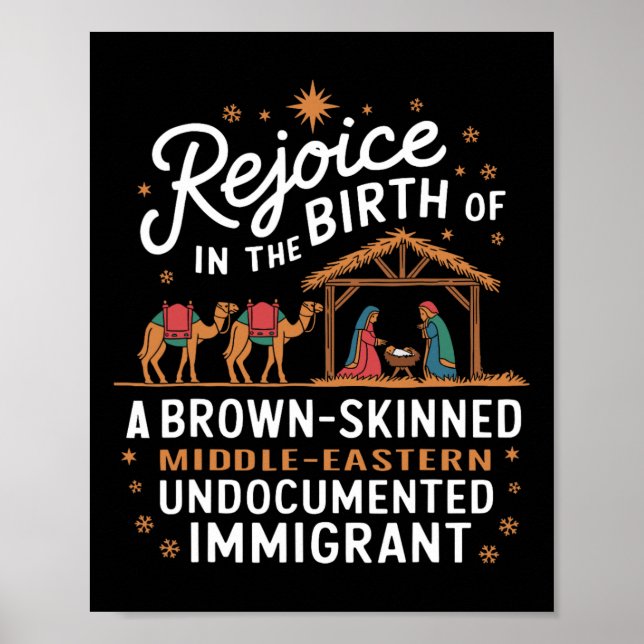 Rejoice In The Birth Of A Brown Skinned Christmas  Poster (Framsidan)