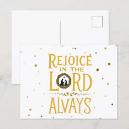 Rejoice in the Lord Alltid Postcard Vykort