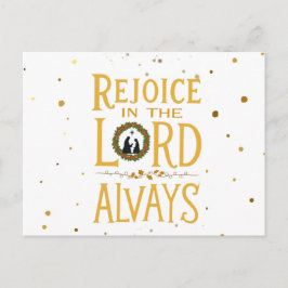 Rejoice in the Lord Alltid Postcard Vykort