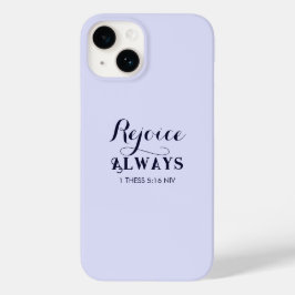 Rejoice in the Lord Bible Verse Christian Blue