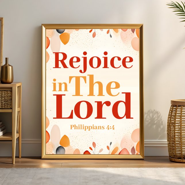 Rejoice in the Lord Boho Christian Wall Art print Poster (Skapare uppladdad)