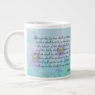 Rejoice in the Lord - Habakkuk 3:17,18 Jumbo Mugg