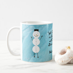 Rejoice in the Lord Snögubbe Mugg