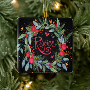 Rejoice "Inspiritivity" Ceramic Ornament
