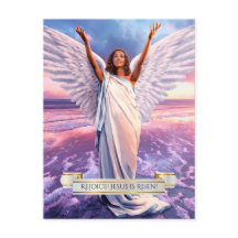 Rejoice! Jesus är Risen. Religiösa Påsk vykort