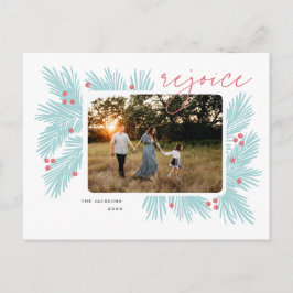 Rejoice Julgran grenar och bär Helg Vykort