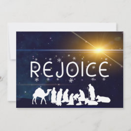 REJOICE-jultomhet - platt Julkort