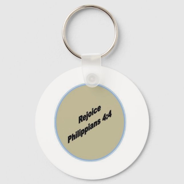 Rejoice Keychain Round Nyckelring (Framsida)