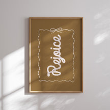Rejoice Neutralt-Helgdag Poster