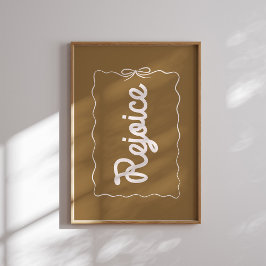 Rejoice Neutralt-Helgdag Poster