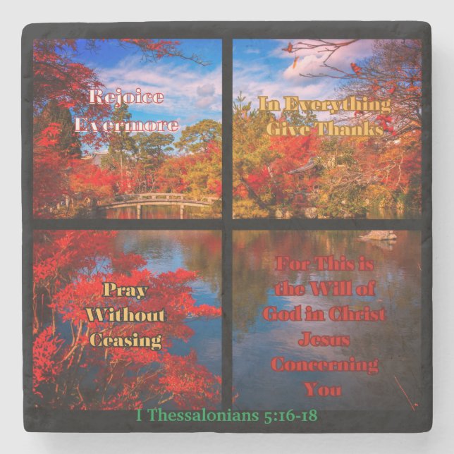 Rejoice, Pray, Ge tack Stenunderlägg (Framsidan)