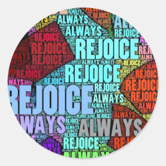 Rejoice! Runt Klistermärke