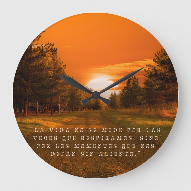 "Rejoj conElegancia Inigualable en Cada Segundo" Stor Klocka (Framsida)