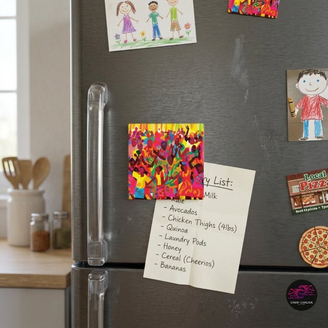 Rejöst och känn Heligans anda Magnet (Even the grocery list got better vibes)