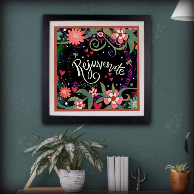 Rejuventive Blommigt Söt Inspiring Poster (Skapare uppladdad)