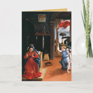 REKANATI ANNUNCIATION AV Lorenzo Lotto Helgkort