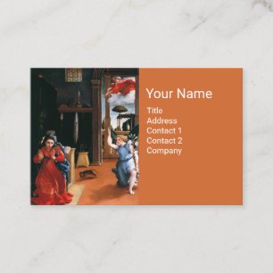 REKANATI ANNUNCIATION AV Lorenzo Lotto Visitkort
