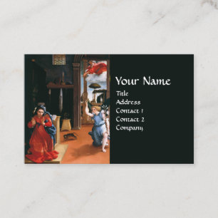 REKANATI ANNUNCIATION AV Lorenzo Lotto Visitkort