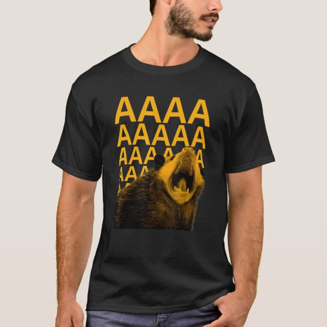 Rekar Possum Aaaa Cute Funny Opossum Dank Memone T Shirt (Framsida)