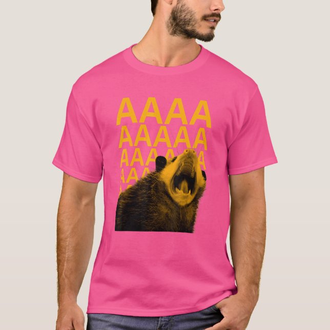 Rekar Possum Aaaa Cute Funny Opossum Dank Memone T Shirt (Framsida)