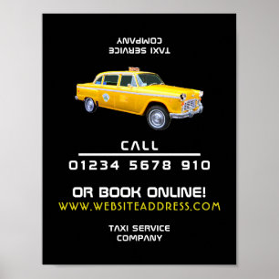Reklam för American Stil Taxi Cab Poster