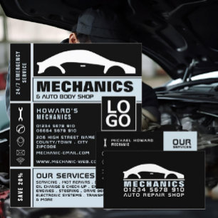 Reklam för bilars Logotyp, automatisk mekanik och Reklamblad