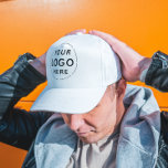 Reklam för Business Company Logotyp Brand Keps<br><div class="desc">Anpassningsbar Business Company Logotyp Employee Employee Promo Truckerkeps</div>