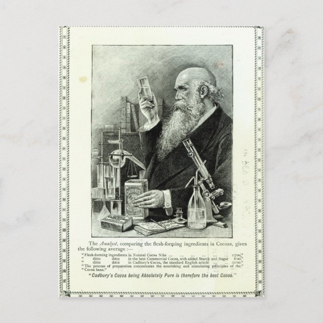 Reklam för "Cadbury's Cocoa" Vykort (Framsida)