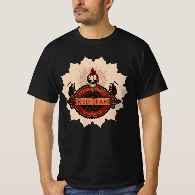 Reklam för Cyber Security Red Team T Shirt (Framsida)