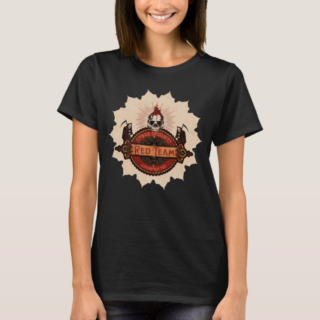 Reklam för Cyber Security Red Team T Shirt (Framsida)