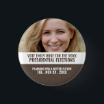 Reklam för den politiska kampanjen Photo Banner Knapp<br><div class="desc">Advertising Badge för Photo Banner Policy Campaigner från Affärskortet Store.</div>