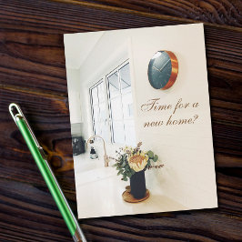 Reklam för fastighetsmäklare - Dags för ett nytt h Vykort