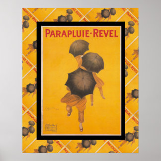 Reklam för Fransk av vintage, Parapluie Revel Poster
