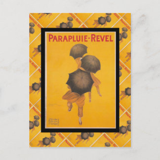 Reklam för Fransk av vintage, Parapluie Revel Vykort