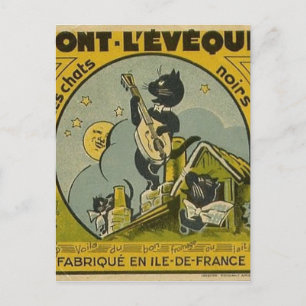 Reklam för Fransk av vintage Vykort