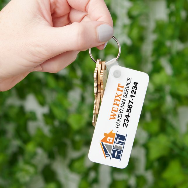 Reklam för handyman Service Nyckelring (Hand)