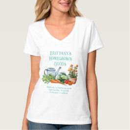 Reklam för hemodlad trädgårdsverksamhet t shirt