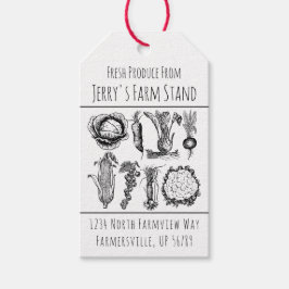 "Reklam för jordbrukarens marknadsställning vid jo Presentetikett