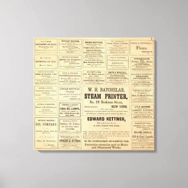 Reklam för olja canvastryck (Framsida)