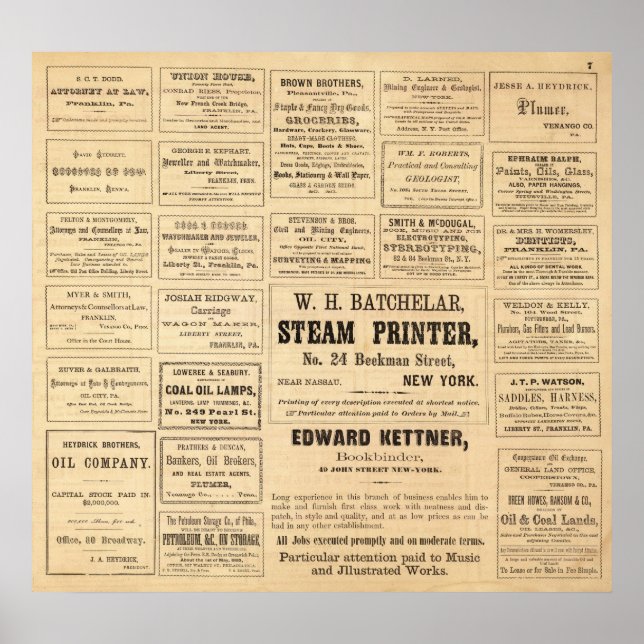 Reklam för olja poster (Framsidan)