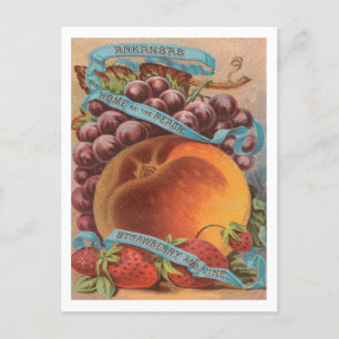 Reklam för vintage av frukt i Arkansas Vykort