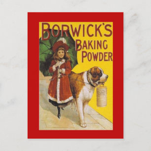 Reklam för vintage, Borwicks Baking Powder Vykort
