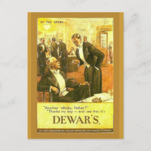 Reklam för Vintage, Dewar's Whisky Vykort