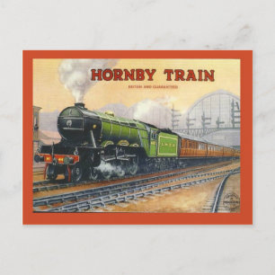 Reklam för vintage, Hornby tåg, miniatyr Vykort