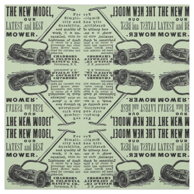 Reklam för vintagens gräsmatta tyg (Provkarta)